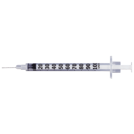 BD 1-cc Insulin Syringe with Fixed Needle